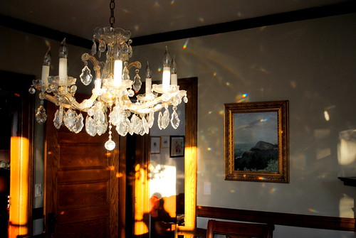 chandelier reflections