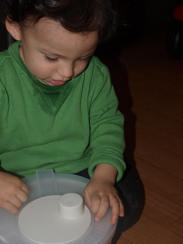 Salad spinner art with