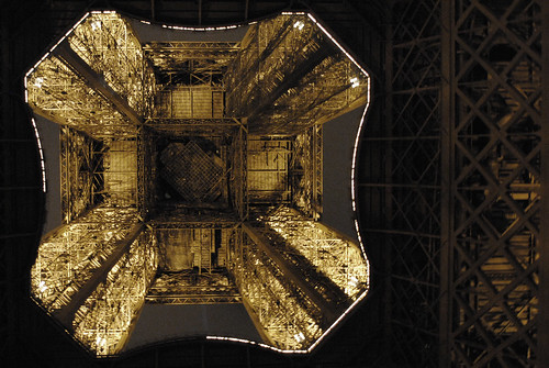 Eiffel Tower Looking Up