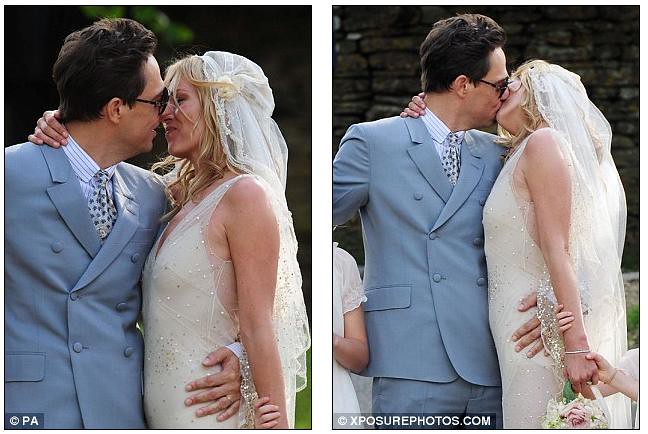 Mrs Rock Chick now! Beaming Kate Moss gets hitched to Jamie Hince with daughter Lila among the 15 bridesmaids  3