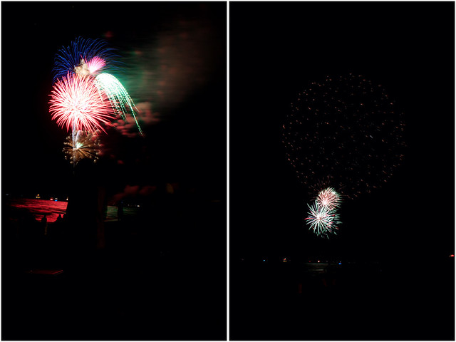 July 4th fireworks diptych 1