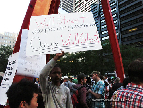 NYC Occupy Wall Street Rally Oct 8 2011 occupy sign