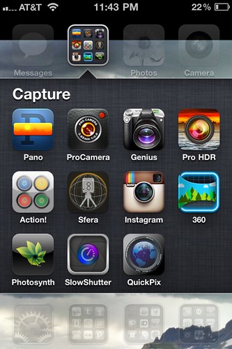Photo Capture / iPhoneography Apps  (Oct 2011)