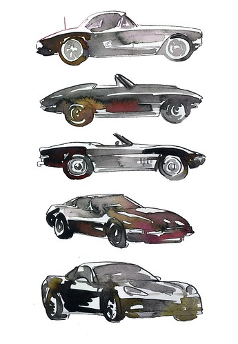 Corvette evolution_ daily drawing