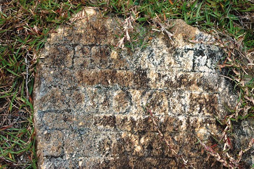 Unreadable tombstone in Bethel Presbyterian Church Cemetery by Carolina Victory Gardener