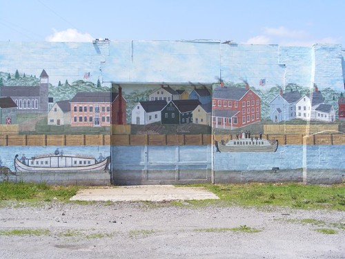 Warehouse mural