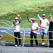 Montmelo 2008 - Alonso Hamilton Drivers parade