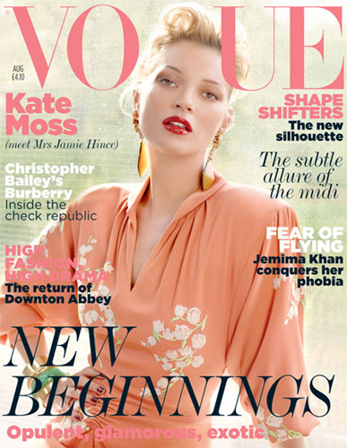 Kate Moss UK Vogue cover Aug 2011