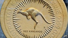 World's Largest Gold Coin red Kangaroo