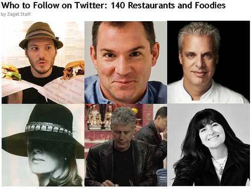 Zagat - Who to Follow on Twitter - 140 Restaurants and Foodies