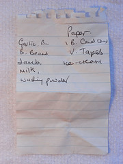 shopping list garlic b