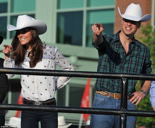 Wild Will Hickock and Calamity Kate cause a stampede as they don matching hats and get into the cowboy spirit   10