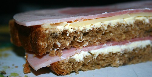 Ham cheese sandwich / Schinken-Käse-Sandwich