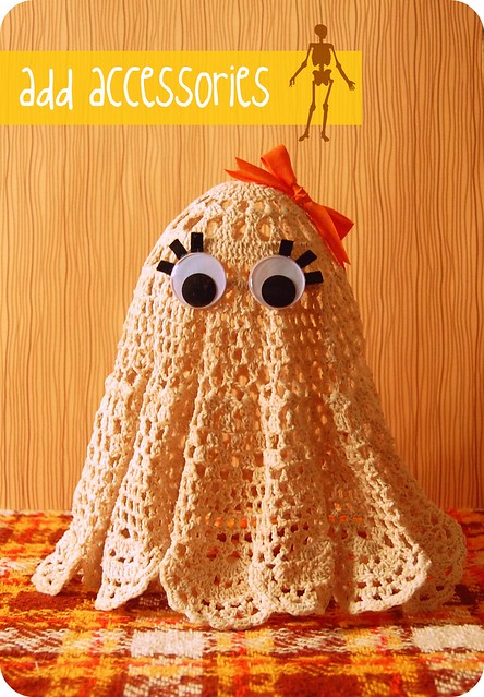 doily ghost tutorial: finished!