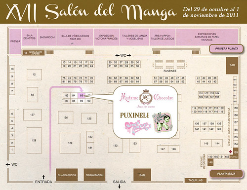 Mapa stand - Salón del Manga 2011 by puxineli