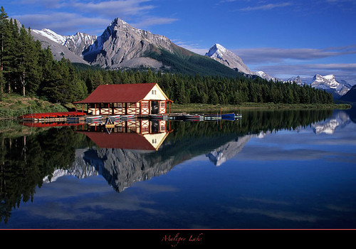 My double Love Affair...Maligne Lake Boathouse-Jasper National Park by Joalhi "Around the World"