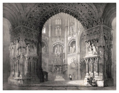 008-Capilla del Condestable catedral de Burgos-España artística y monumental.. Tomo I-1842-1850-Genaro Perez de Villa-Amil