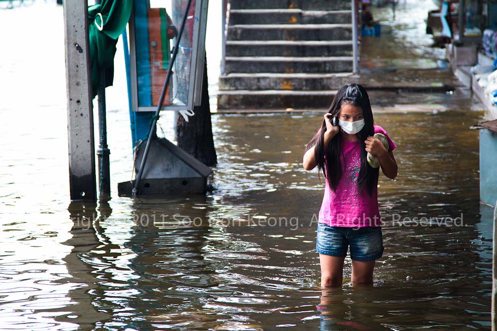 Bangkok Flood @ Bangkok, Thailand