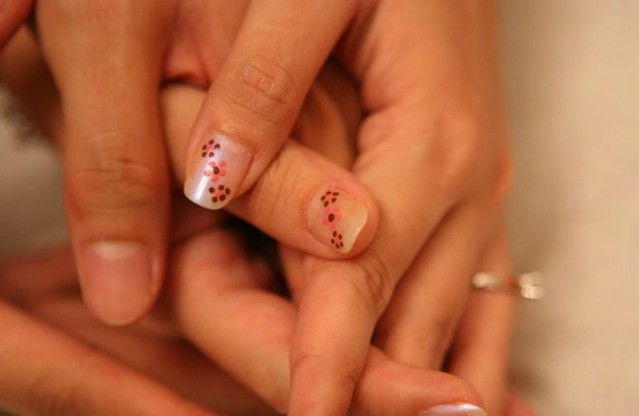 nails on our prenup photos