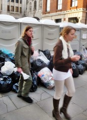 occupylsx: food, recycling, toilets, the mundane