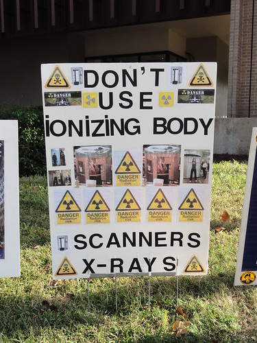 "Don't use ionizing body scanners X-rays"