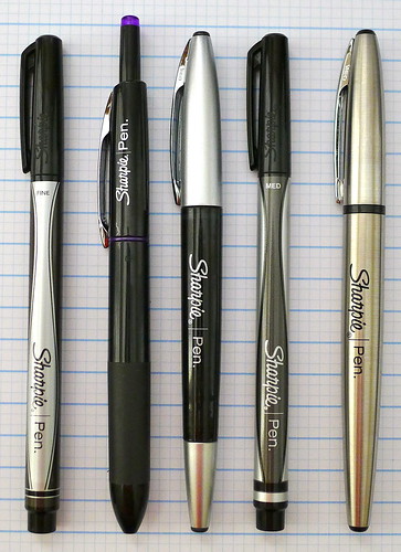 Sharpie Stainless Steel Pen - Fine Pen Point - Refillable - Black -  Stainless Steel Stainless Steel Barrel - 1 / Pack