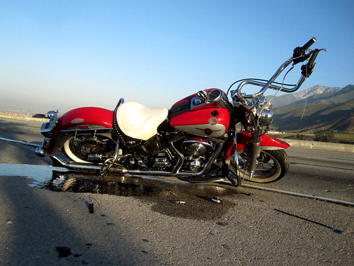 Motorcycle accident on the 15FWY - East Bound June 21, 2011