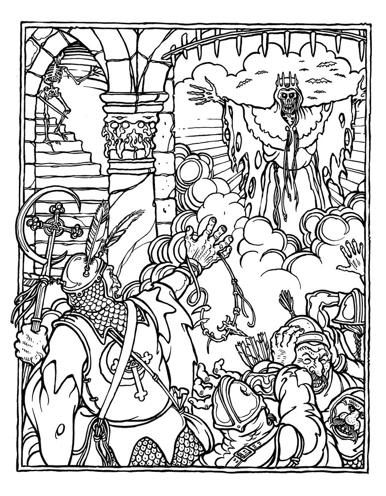 dungeons and dragons coloring pages - photo #9