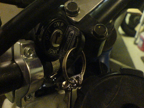 Ignition switch moved