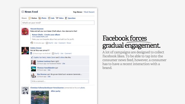 Facebook forces gradual engagement