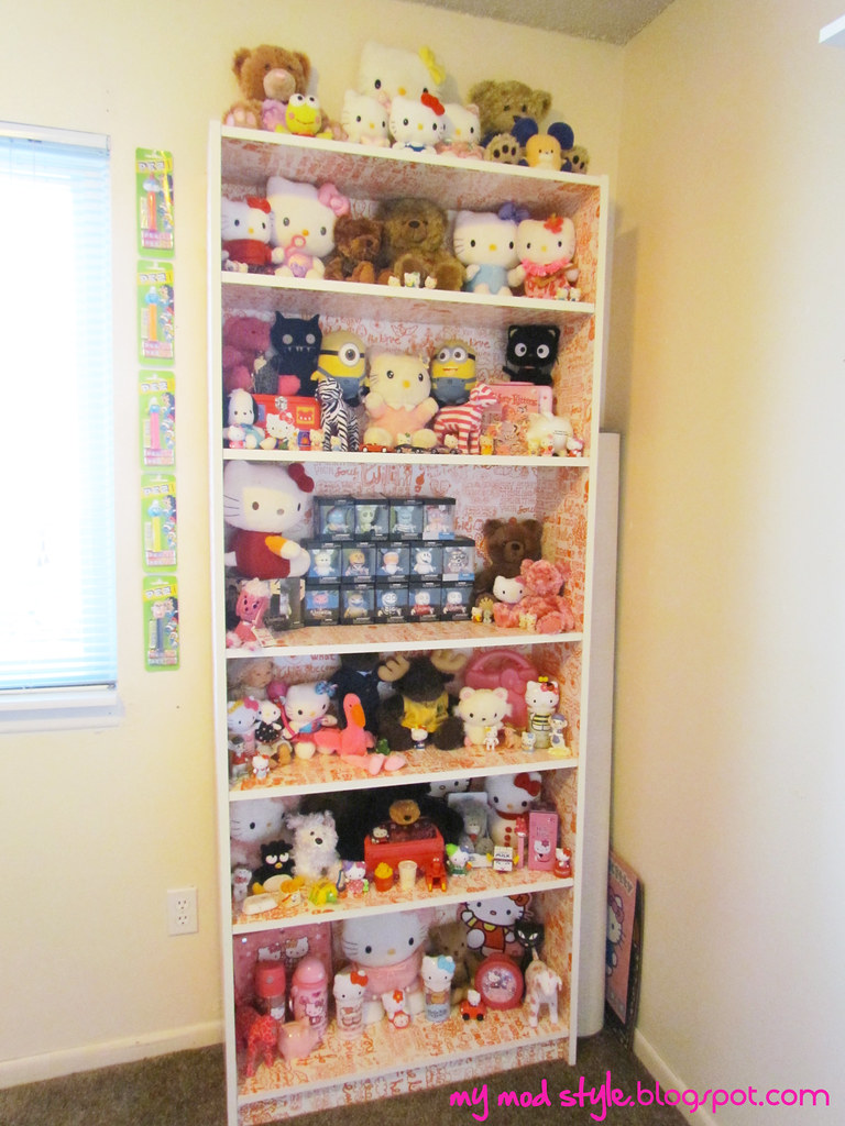 Billy Bookcase with Hello Kitty