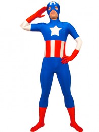 Stars And Stripes Pawn Spandex Zentai Suit