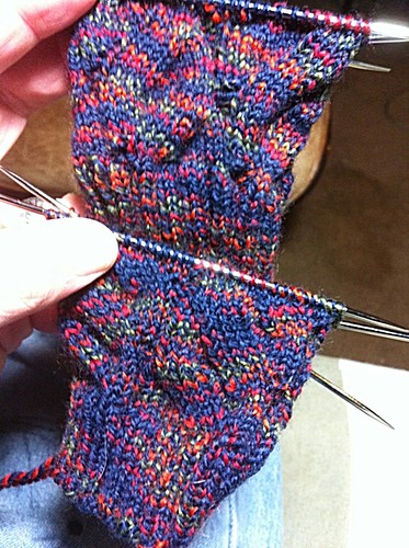 Nutkin Sock progress by knittingbrow
