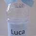 Agua personalizada do Luca