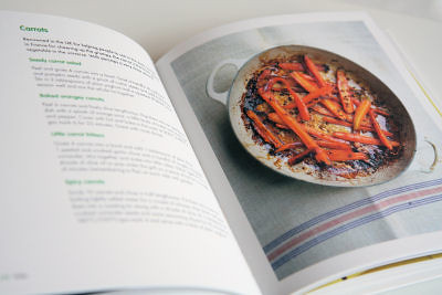 Inside view of Hungry? cookbook 3047 R