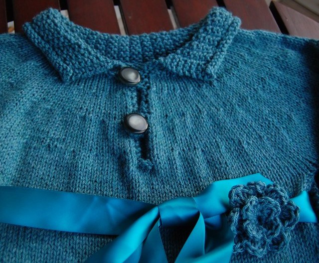 Pretty in Teal Sweater Coat Size 7/8 *2 Day Auction*