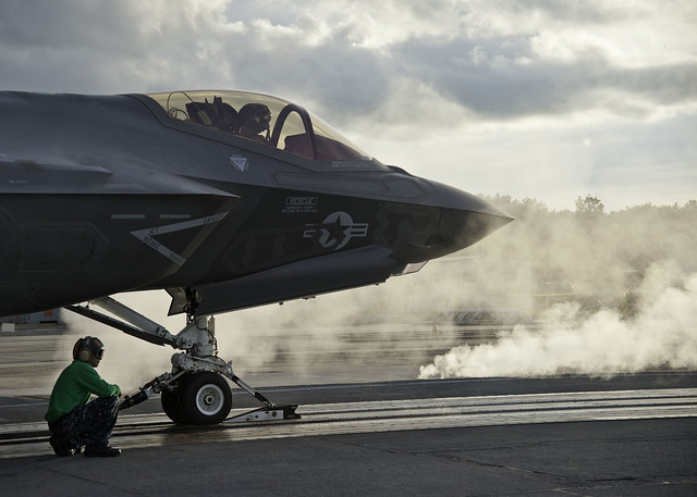 First F-35 Steam Ingestion Catapult Launch