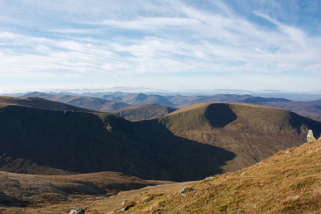 Looking across Meall a' Choire Leith
