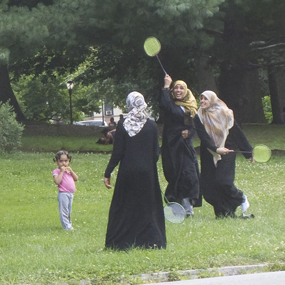 Badminton in burqas