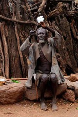 Old Man 1 Spinning, Konso, Ethiopia