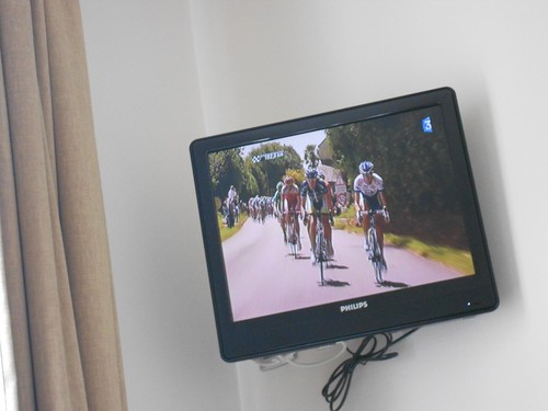 Tour de France in Hotel Room
