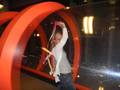 Beth in the Wind Tunnel