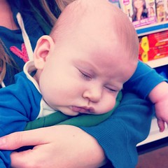 Guess who fell asleep at the grocery store AGAIN.