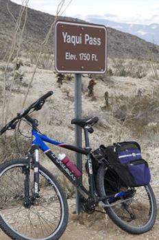 Cycling to Yaqui Pass
