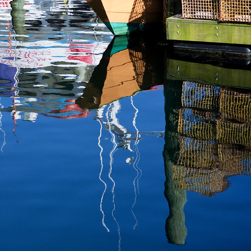 Gloucester MA Mass Massachusetts reflection boat water harbor