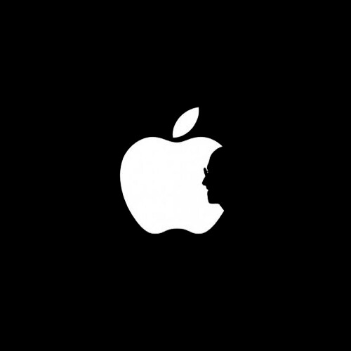 Apple Logo with Steve Jobs silhouette by Lightsurgery