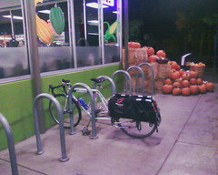 Xtracycle & pumpkins