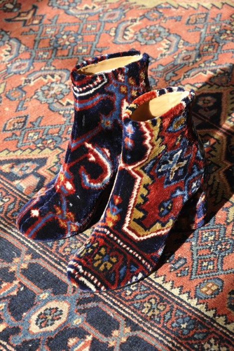 Margiela SS12 carpet boots