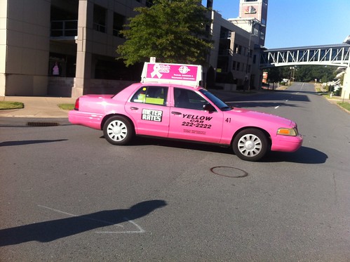 Pink taxi