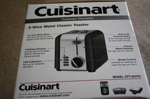 Cuisinart toaster box